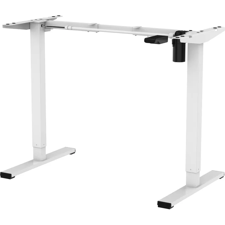 SANODESK EZ1- elektrisch stufenlos höhenverstellbarer Schreibtisch mit Kollisionschutz, Memory-Steuerung und Softstart/Stop Funktion (Weiß)