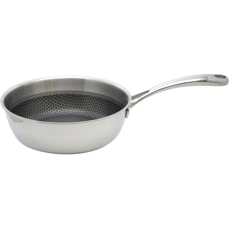 Elo Premium Sauteuse Relief Evolution Sauteuse, Edelstahl 18/10 (1-tlg), durchgehender Aluminium-Kern, außen magnetischer Edelstahl – Bild 4