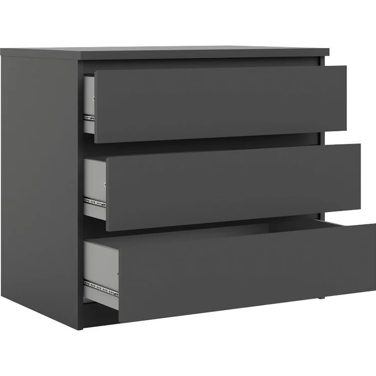 INOSIGN Kommode Naia, abgerundete Schubladenkanten auf Metallgleiter, Breite 77 cm – Bild 3