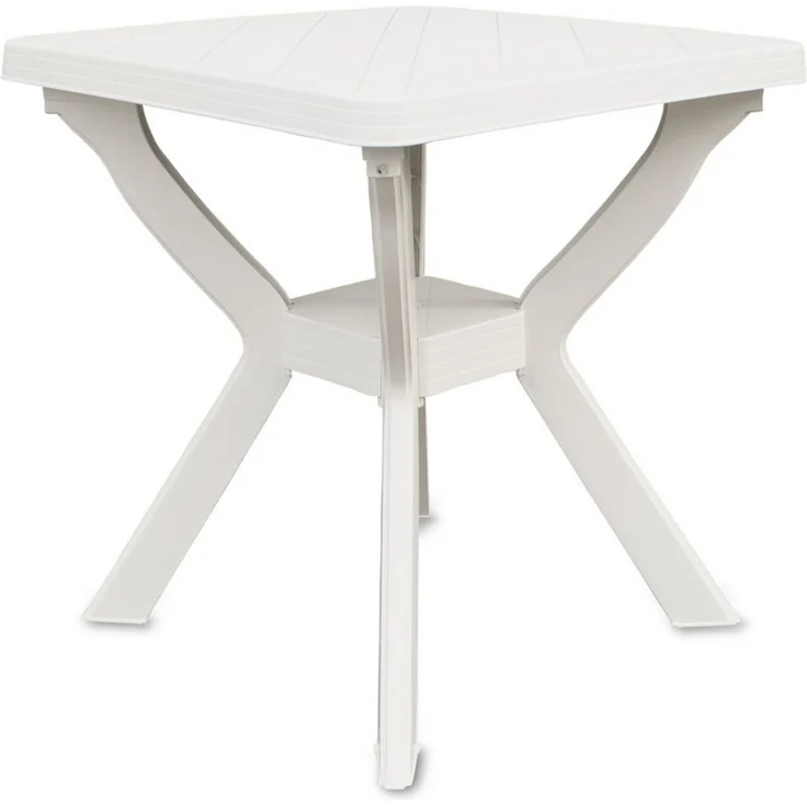 Spetebo Gartentisch Kunststoff Outdor Tisch quadratisch 70 cm (Anzahl, 1-St, Stück), mit modernem X-Gestell – Bild 5