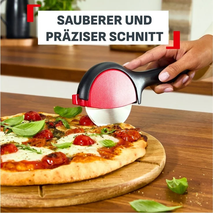 Tefal Ingenio+ Pizzamesser K19903 – Pizzaschneider und Pizzaroller, ergonomischer Küchenhelfer, robust, spülmaschinengeeignet – Bild 3