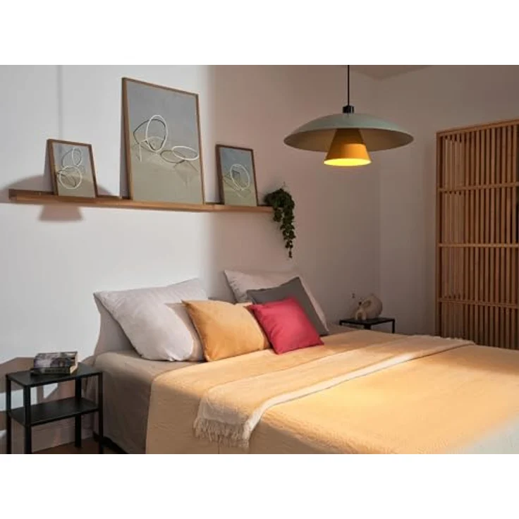 OSRAM Hängelampe Decor Flying Mushroom, Pendelleuchte aus Stahl in grün/gelb, E27 Fassung – Bild 5