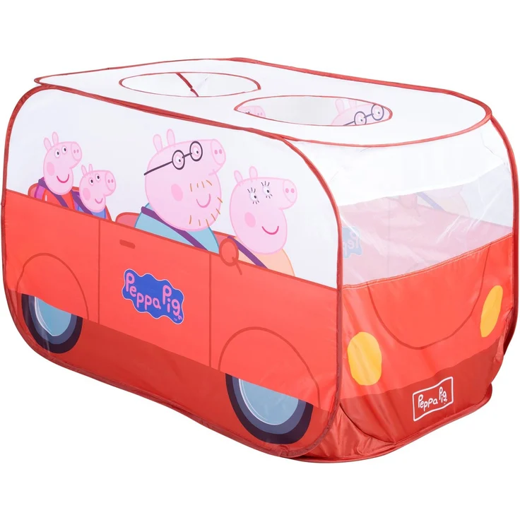 roba Pop-Up Spielzelt 'Peppa Pig' - mit Klappfunktion - Indoor & Outdoor - Rot / Weiß – Bild 3