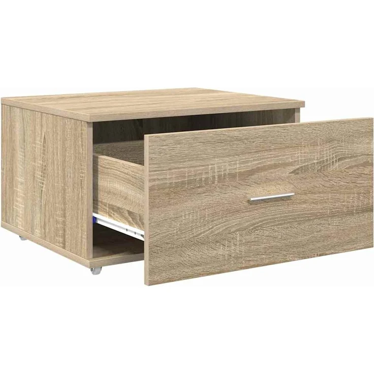 vidaXL Schubladenschrank Mit Rad Sonoma-Eiche 55 x 45 x 31 cm 869308 – Bild 5