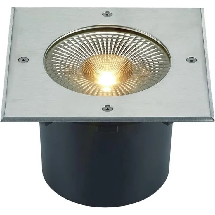 SLV 1006105 ROCCI 200 EL eckig Bodeneinbauleuchte schwarz 16W 3000K 120°