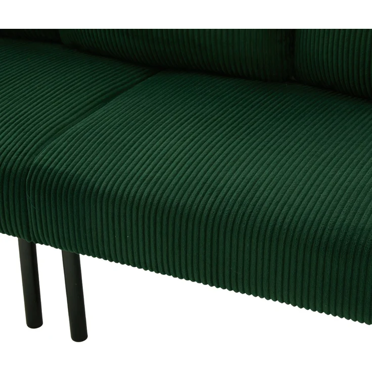 DESVIAE Sofa 3-Sitzer mit Seitentasche 171x72x80 cm Cord Smaragdgrün – Bild 9