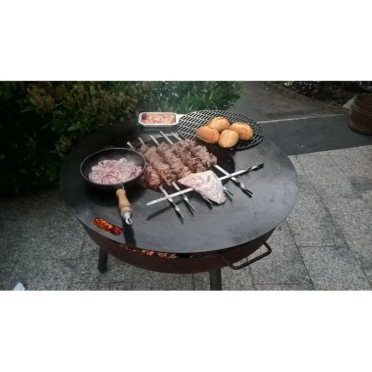 Czaja Grillplatte Grillplatte 85 cm für Feuerschale - 5 mm stark Universal Feuerplatte – Bild 8