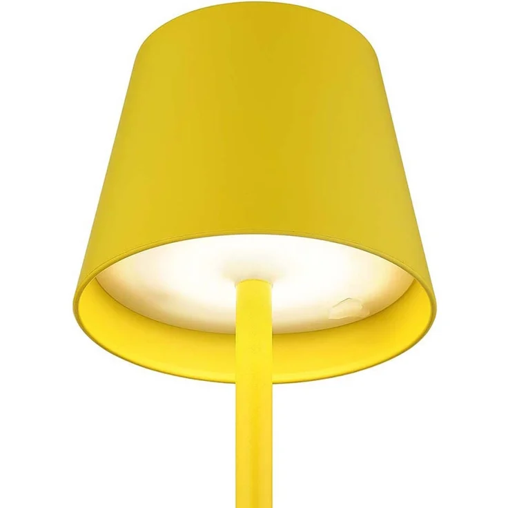 LED Tischlampe, gelb, Akku, CCT, Touchdimmer, Flaschenaufsatz – Bild 10