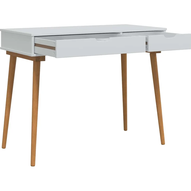 vidaXL Schminktisch-Set FAUSKE 3 Stk. Weiß 100 x 50 x 103,5 cm 3438588 – Bild 6