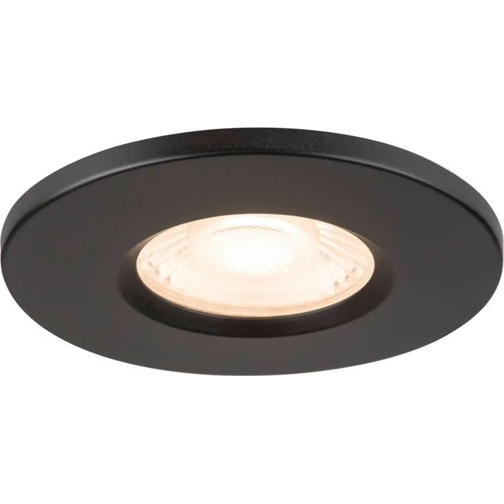 SLV UNIVERSAL DOWNLIGHT FIX, Einbauleuchte mit Abdeckung, PHASE, 2700/3000/4000/6500K, IP65, schwarz - Wand- und Deckenleuchten