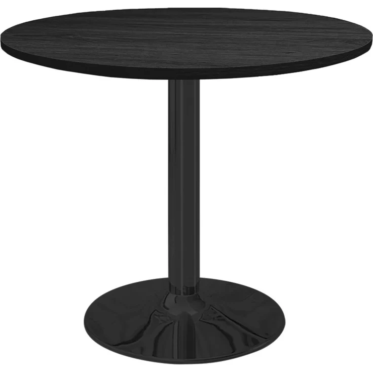 Sleepyshop24 Runder Esstisch VICTORY 70 cm – SCHWARZ Smoke, moderner Küchentisch mit Metallfuß, skandinavisches Design – Bild 2