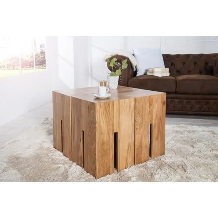 riess-ambiente Beistelltisch CASTLE 30cm natur (Einzelartikel, 1-St), Wohnzimmer · Massivholz · Wildeiche · geölt · Nachttisch · Hocker – Bild 2