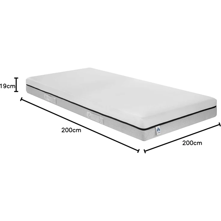 Irisette Smart 2 in 1 Duo 7-Zonen Kaltschaummatratze Duo Härtegrad H3 und H4, 200x200 cm, Öko-Tex zertifiziert – Bild 2