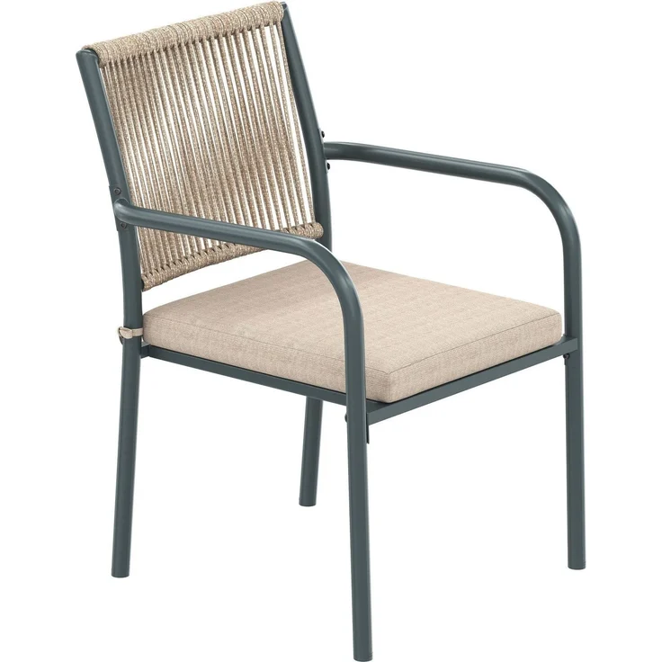 Gartenlounge-Set mit rundem Glastisch und 4 Stühlen, 5-teilig, Loungeset, Essgruppe für Garten – Bild 10