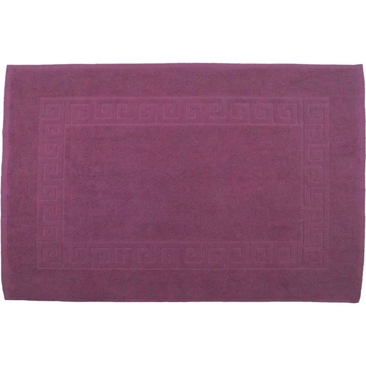 Julie Julsen Badematte 1-Badematte-Lila-50 x 40 cm, Baumwolle, Spiral