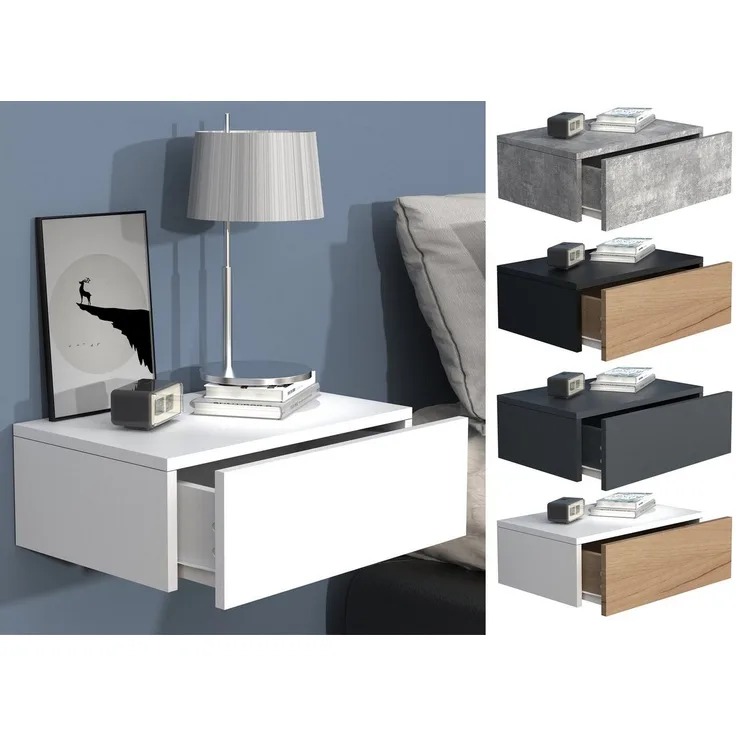 VCM Nachttisch Usal 918285 Anthrazit H. 15 x B. 45 x T. 30 cm