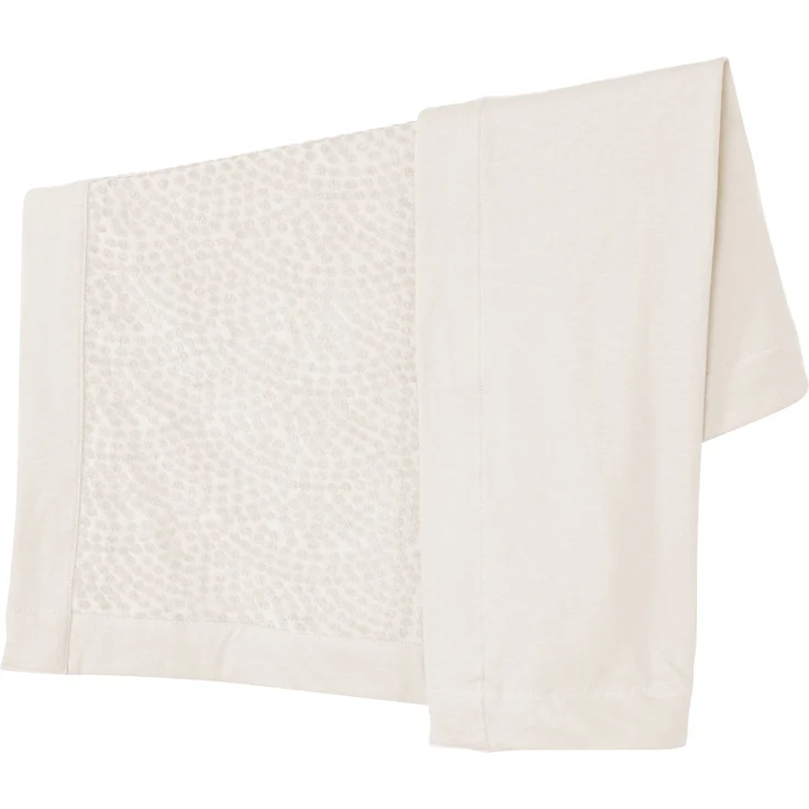 roba Babydecke 'Seashells' Oyster - 80 x 80 cm - GOTS & Oeko Tex- Weiß – Bild 1
