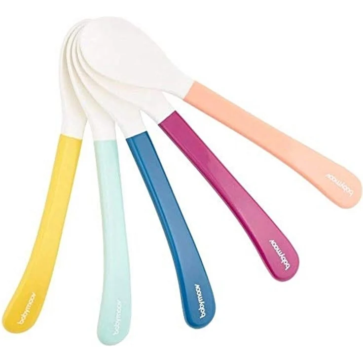 Babymoov Babylöffel 5er Set, extrasanft und ideal für den Start in die Beikost, spülmaschinenfest – Bild 2