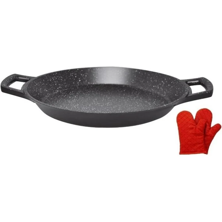 Ø36cm Paella-Pfanne Bräter Bratpfanne Servierpfanne Schmorpfanne Induktion – Bild 4