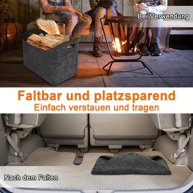 FIVMEN Allzweckkorb Henkeltasche Aufbewahrungstaschen (Set) – Bild 4