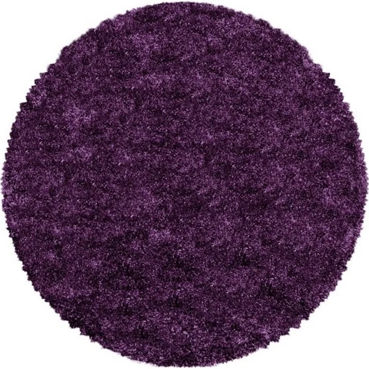 SIMPEX24 Teppich Unicolor - Einfarbig, Rund, Höhe: 30 mm, Teppich Wohnzimmer Einfarbig Shaggy Verschidene Farben und Größen – Bild 3
