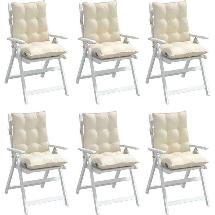 vidaXL Outdoor-Kissen 6 stk. Creme 100 x 50 x 7 cm 377679 – Bild 4