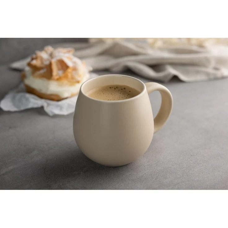 Sallys Tasse Belly Mug, handgemacht aus 400 ml, langer Wärmespeicher durch 100 % Steingut – Bild 2