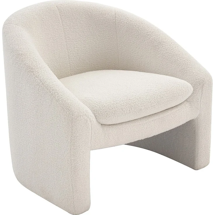Vente-unique - OSSANA - Sessel mit gerader Rückenlehne - Plastik - Kunststoff (PVC) - Weiß - 83 x 74 x 74 cm – Bild 4
