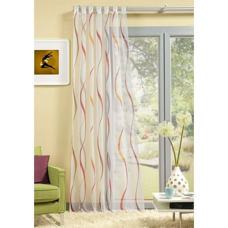 HOME WOHNIDEEN Gardine Colorado Springs (1 St), Schlaufen, transparent, Voile, HxB: 245x140 – Bild 1