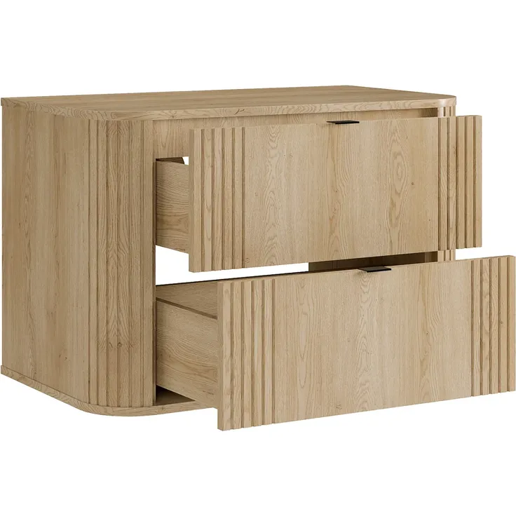 Vente-unique - FILOR Waschbeckenmöbel Holz, Platte Beige - B 46 cm x H 57 cm x L 80 cm – Bild 4