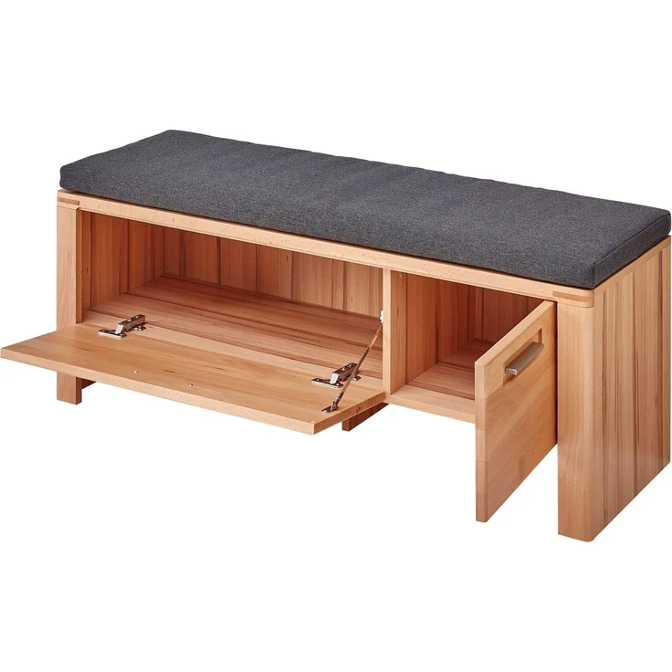 Garderoben-Set >Nature One< (2-teilig) in Kernbuche - 120x205x40 (BxHxT) – Bild 3