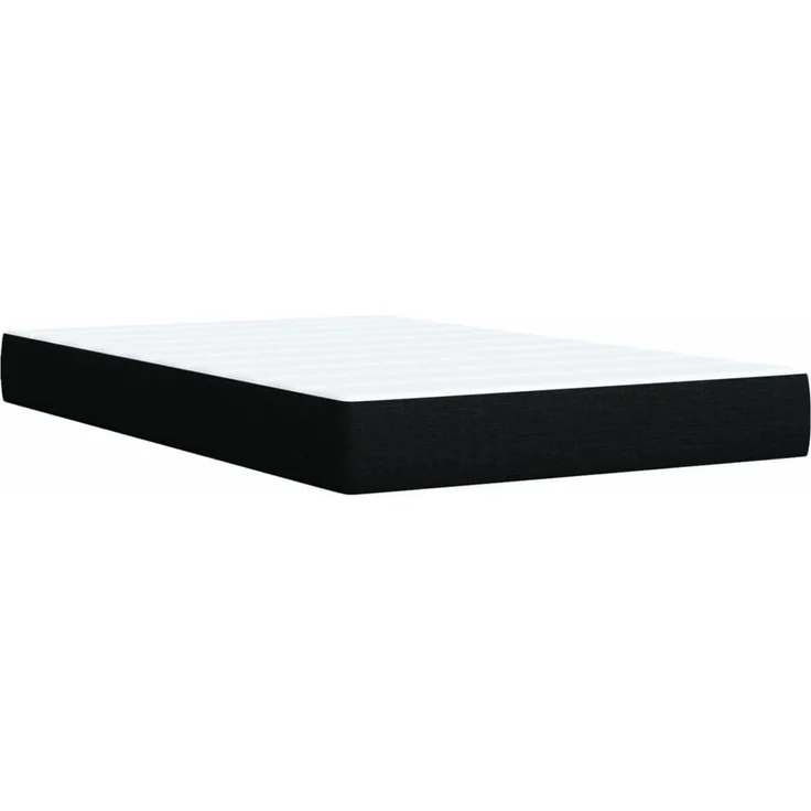 vidaXL Boxspringbett mit Matratze Schwarz 120x200 cm Stoff 3287425 – Bild 9