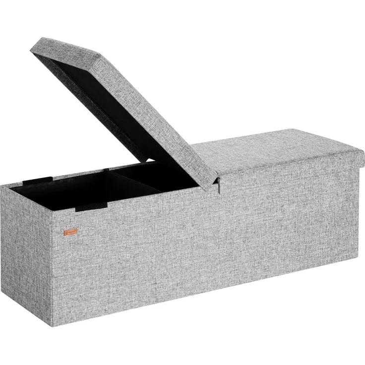 Casaria Sitztruhe (1-St), Deckel Klappbar Gepolstert Faltbar Stabil Stoff 130L Flur Schlafzimmer