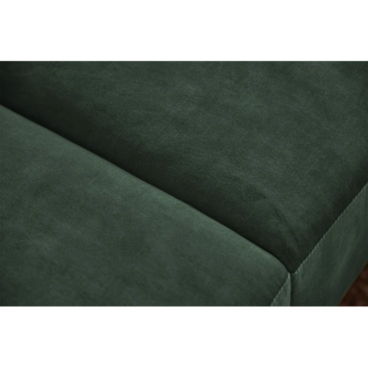 KAWOLA Sofa NILO 3-Sitzer Velvet Vintage moosgrün 77 x 87 x 220 cm – Bild 8