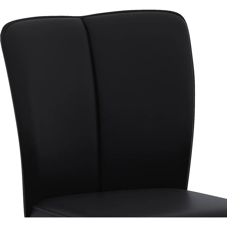 Höhenverstellbarer Barhocker im 2er-Set, 360° drehbar. Luxuriöser Barhocker im Schwarz-Silber-Design aus wasserabweisendem PU-Leder, geeignet für Kücheninseln. Verschiedene Farben erhältlich.--Schwarz+Silber--37x44x44.5cm--YOUDENOVA – Bild 9