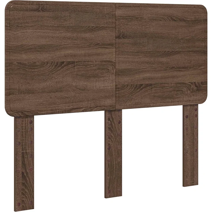 vidaXL Bettrahmen Braun Eichen-Optik 120 x 200 cm Massives Kiefernholz 3412512 – Bild 5
