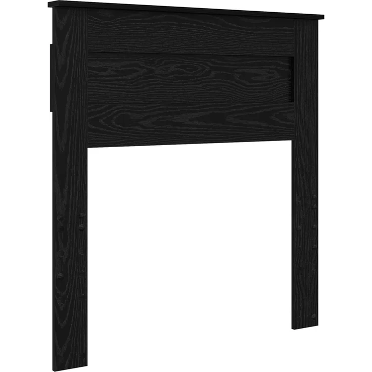 vidaXL Bettrahmen Schwarz Eichen-Optik 90 x 200 cm Holzwerkstoff 3410036 – Bild 5