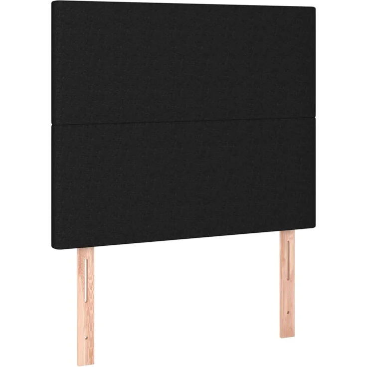 vidaXL Kopfteile 2 Stk. Schwarz 90x5x78/88 cm Stoff 3116036 – Bild 2