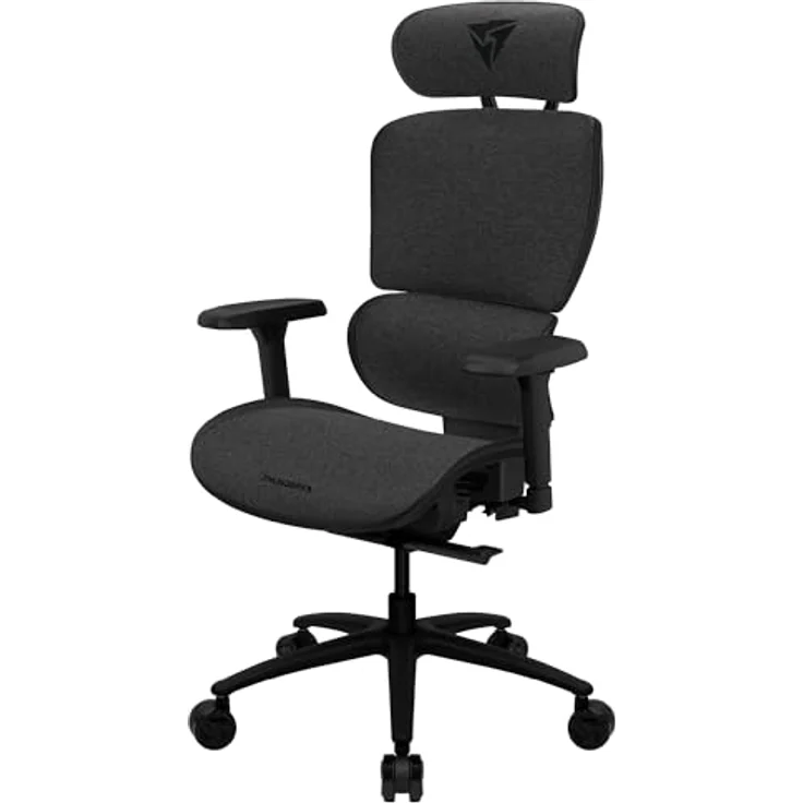ThunderX3 XTC Ergonomischer Bürostuhl, Loft Dark Grey mit höhenverstellbaren 3D-Armlehnen und atmungsaktivem Mesh-Bezug, bis 125 kg belastbar – Bild 1