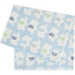 Bieco 'Elefanten' Babydecke blau 75x90 cm