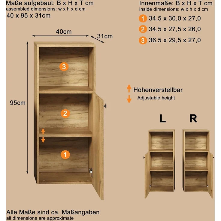 Badmöbel Set Feliz in Evoke Eiche 160 cm – Bild 14