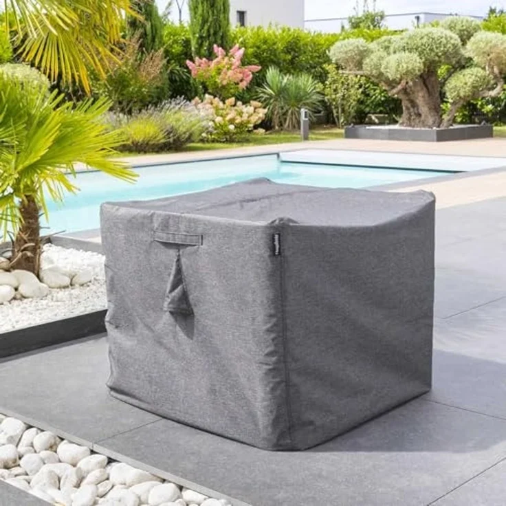 Hespéride - Hambo Schutzhülle für Sessel M - 120 x 105 x 100 cm - Grau – Bild 4