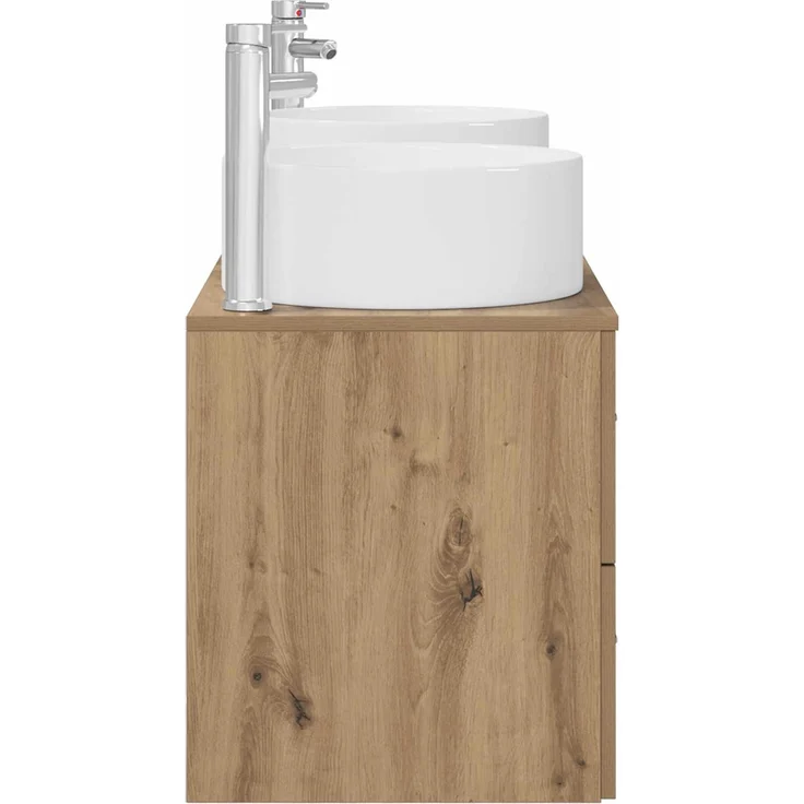 vidaXL Badezimmerschrank-Set 3 stk. Artisan-Eiche 129 x 44,5 x 80 cm 3405954 – Bild 6