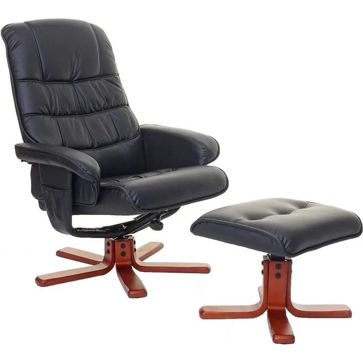 MCW Relaxsessel MCW-E30, 360° drehbar, Sessel durch Gewichtsverlagerung neigbar, inkl. Taschen