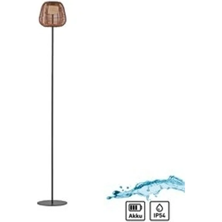 JUST LIGHT Stehlampe ASKIA, Dimmfunktion, LED fest integriert, Warmweiß, Akkuleuchte – Bild 6