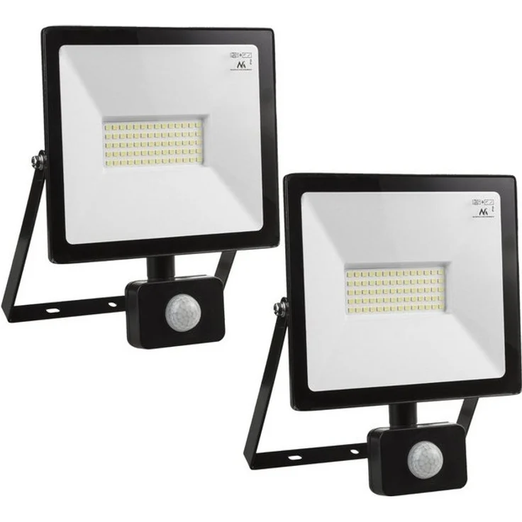 Maclean LED Flutlichtstrahler, LED fest integriert, Warmweiß, Neutralweiß, Kaltweiß, LED fest integriert, PIR-Bewegungsmelder, Dämmerungssensor – Bild 4