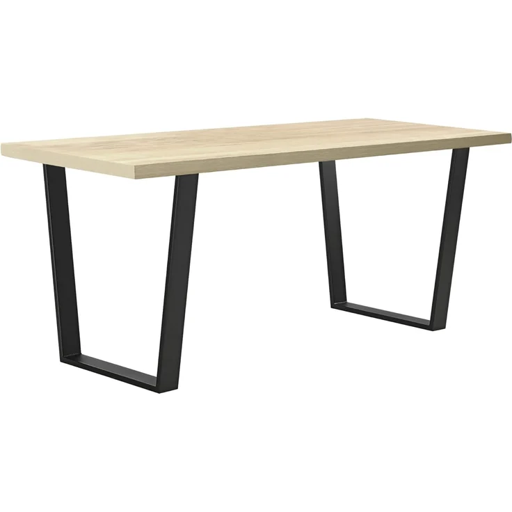 2er-Set Tischgestell 55 - 75 x 72 cm Stahl Schwarz Matt en. casa – Bild 2