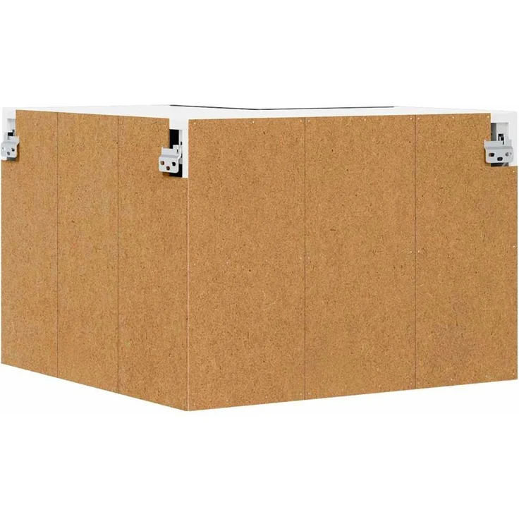 vidaXL Hängeschrank Schwarze Eiche und Weiß 57 x 57 x 40 cm 884187 – Bild 8
