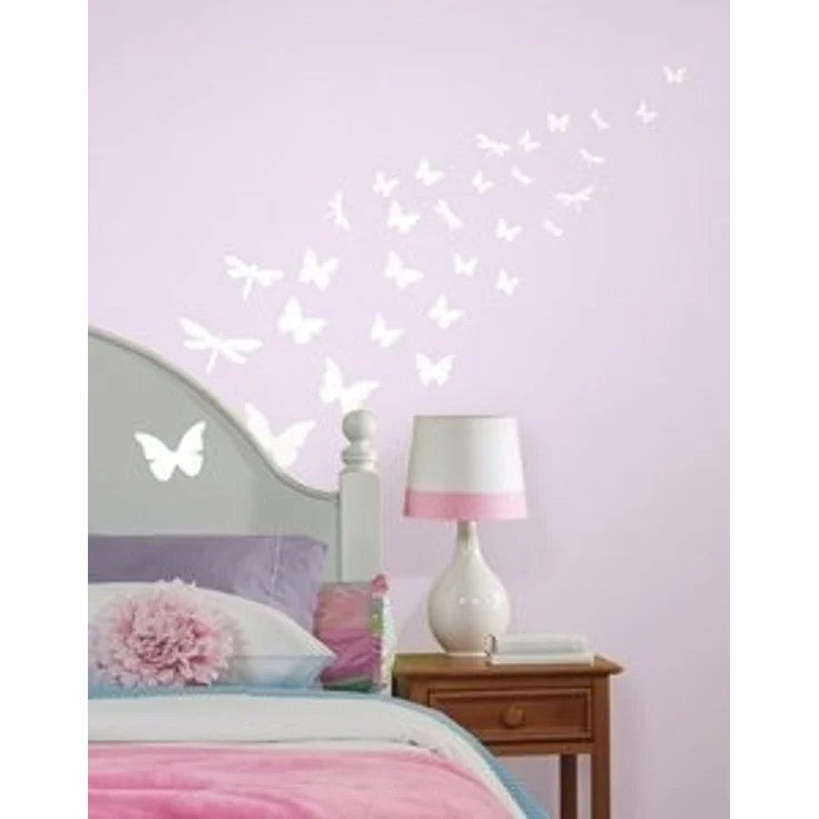 RoomMates Wandsticker Leuchtende Schmetterlinge – Bild 6