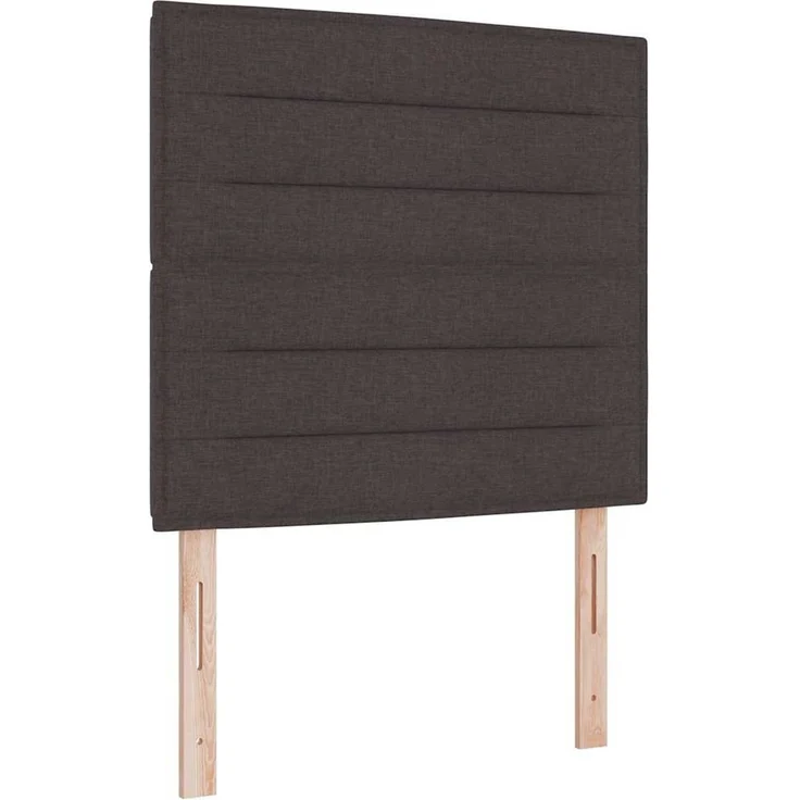 vidaXL Boxspringbett mit Matratze Dunkelbraun 120 x 190 cm Stoff 3342777 – Bild 2